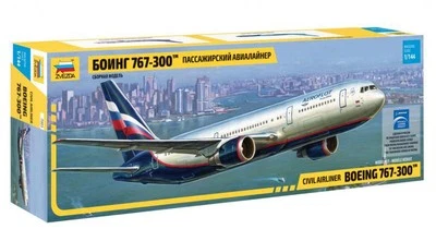 KIT MODELLINO AEREO STATICO ZVEZDA BOEING 767 300 MODELLISMO SCALA 1/144 - Immagine 1 di 4