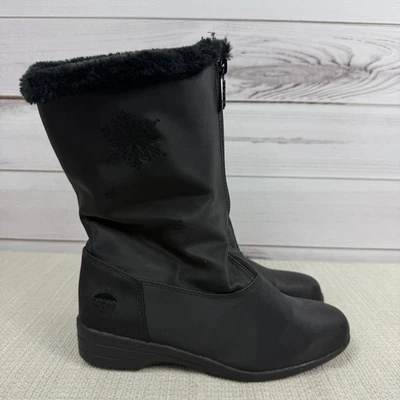 Botas de nieve de invierno forradas de piel negra Totes para mujer talla 8 cremallera Staride 2 Foto 1 de 4