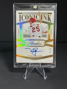 MARK MCGWIRE 2024 FLAWLESS ICONIC INK AUTOGRAPH GOLD AUTO /10 St Louis Cardinals - Picture 1 of 2