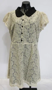 ModCloth Women's Timeless Honeymoon Mini Shift Dress CN6 Beige Size XL NWT - Picture 1 of 4