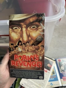 Porky’s Revenge Beta Not VHS Rare Sealed New Watermarks Horror Sex Comedy - Picture 1 of 8