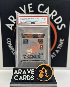 1999 AMADA POKEMON JAPAN VINTAGE SLOWPOKE D102 SUPER DX GOLD STICKERS - Picture 1 of 3