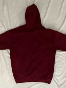 Vintage 80s-90s Lee Heavyweight Hooded Sweatshirt Size XL 50/50 USA Maroon - Picture 1 of 4