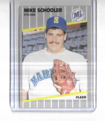 1989 Fleer #559 Mike Schooler Seattle Mariners - Image 1 of 2