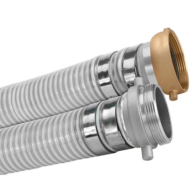 Conjunto de manguera de succión de PVC transparente de 3", pasador hembra x pasador macho, 60 PSI, 20... Foto 1 de 1