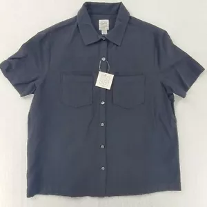 Camicia blusa nera con bottoni Core Life donna taglia S - Foto 1 di 11