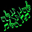 Wonderful Musical Note Glow In The Dark Stickers Bedroom Room Wall Decor、 ZF