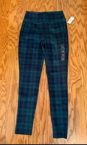 GAP, Gr. XS, blau/grün kariert, Legging Hose. Schrittlänge: 27 Zoll. Orig. 49,99 $. NEU. - Bild 1 von 11