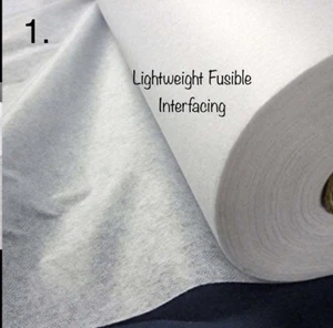 non woven Interfacing Lightweight and medium Fusible- vilene- sewing- stiffening - Picture 1 of 9