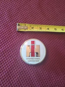 Vintage International Harvester IH Emaille rundes Emblem Abzeichen - Bild 1 von 7