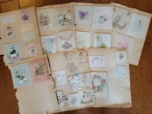 Sammelalbum Sammlung Vintage Glückwunschkarten 30er Jahre Hochzeit - Bild 1 von 12