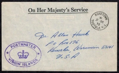 维尔京群岛 1972 年 OHMS 封面带 OVAL Crown 海报和玳瑁 CDS VF  — 第 1/4 张图片