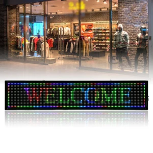 High Brightness Outdoor LED Sign Programmable Scrolling Message Display Board US - Picture 1 of 24