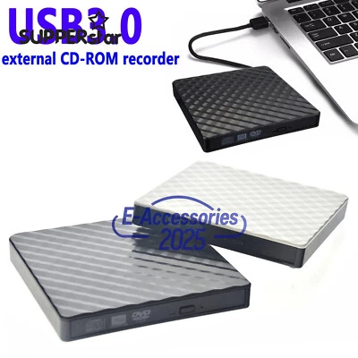 USB 3.0/2.0 Externer Treiber Recorder CD / DVD Brenner Writer Reader - Bild 1 von 4
