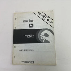 John Deere 76 Inch Swept Spindle Mower Operator's Manual OMM70355 - Picture 1 of 3