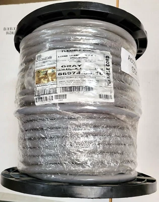 Carol 86974.35.10 14/4C STOW 600V FLEX PVC STRANDED Power Cable WIRE BLACK 250ft - Image 1 of 4