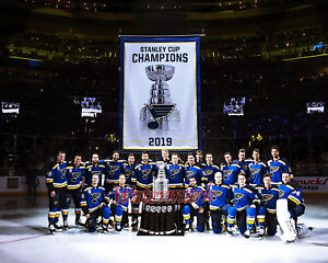 2019 Stanley Cup Champs St. Louis Blues Center Ice Picture Color 8 X 10 Photo