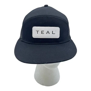 Discrete TEAL Trucker Black Mesh Hat - Picture 1 of 7