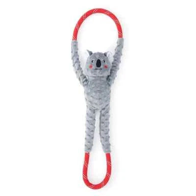 ZippyPaws Dog Tug Toy Grey Koala with squeaker ~ NEW - Image 1 of 2