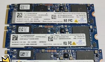 1TB Intel SSD M.2 Memory H10 SERIES 32GB Optane 1024G NVME Solid State Drive - Image 1 of 2