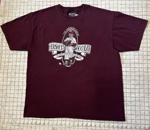 Hershey's Chocolate Factory T-Shirt XL Maroon Red American Dream Anvil Bar XL - Picture 1 of 8