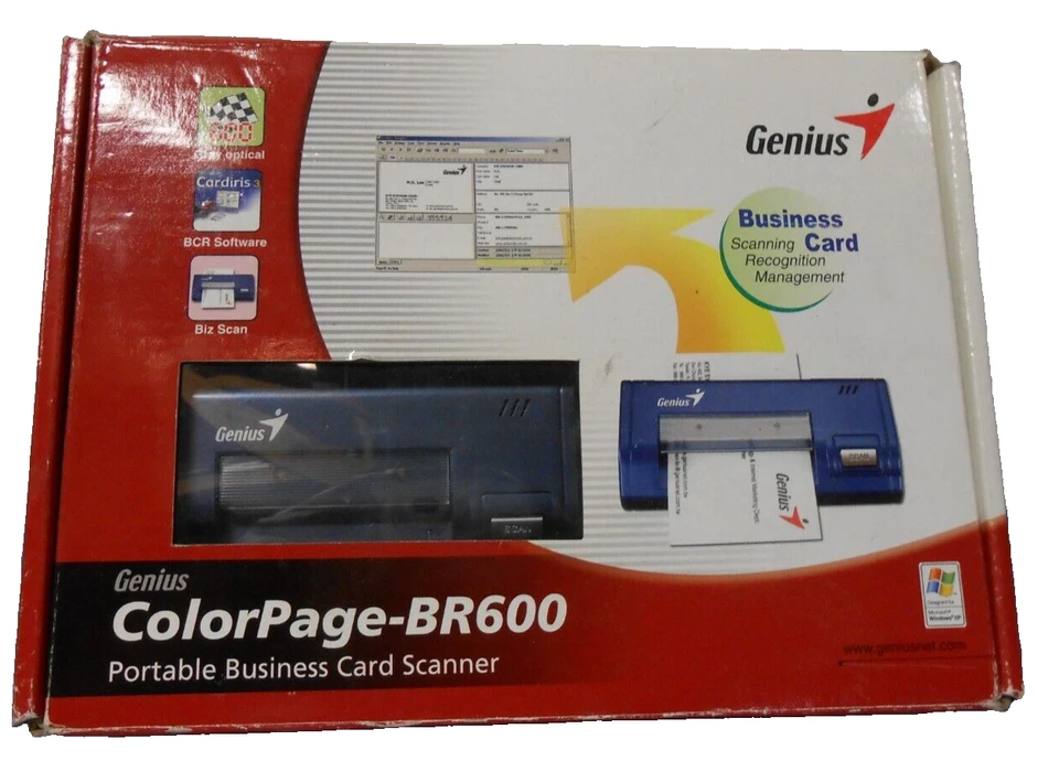 Genius ColorPage-BR600 Portable Business Card Scanner - Image 1 of 4