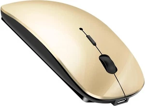 Bluetooth Computermaus Maus Kabellos Leise PC Computer 2,4GHz USB Gold B572 - Bild 1 von 6