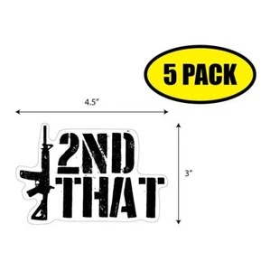 5er Pack 4"x2,75" 2ND THAT Aufkleber Abziehbild HUMOR LUSTIGES GESCHENK VG0186 - Bild 1 von 2