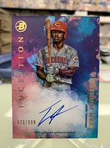 2021 Bowman Inception Inception Auto /600 Ivan Johnson #PA-IJ Auto - Picture 1 of 2