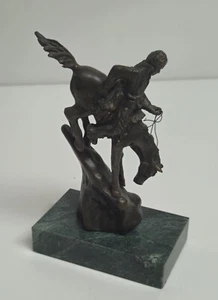 FREDERIC REMINGTON "THE MOUNTAIN MAN" KLEINE BRONZE SKULPTUR - Bild 1 von 7
