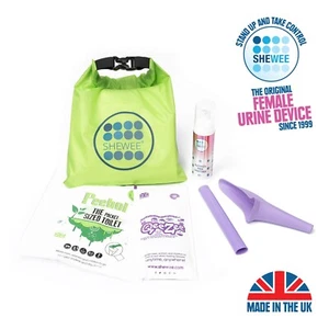 SHEWEE Flexi Travel Pack Pee Funnel, Urine and Sick Bags Bundle UK – Lilac - Picture 1 of 1