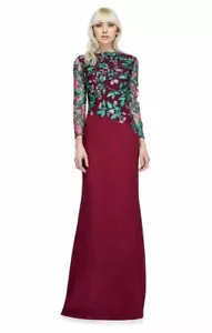 Tadashi Shoji Veronica besticktes Abendkleid Maxikleid Gr. 12 NEU $ 508 - Bild 1 von 15