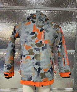 DC Snowboard Jacket - Youth Large (14) - Camo Orange - Ski Winter Snow Coat - Picture 1 of 11