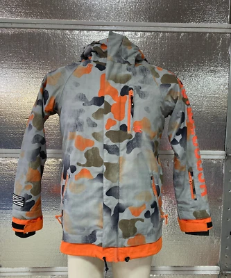 DC Snowboard Jacket - Youth Large (14) - Camo Orange - Ski Winter Snow Coat - Image 1 of 4
