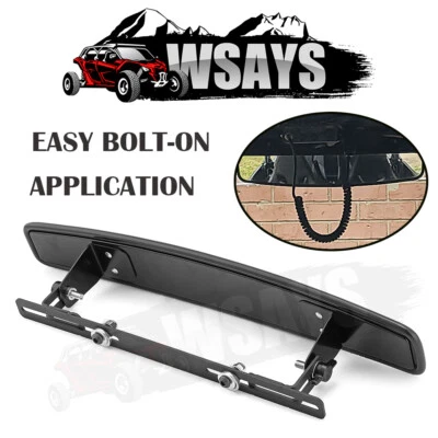 For 16-25 Can-Am Defender HD5 HD8 HD10 Max Cross Bar Rear-View Center Mirror Kit - Image 1 of 4