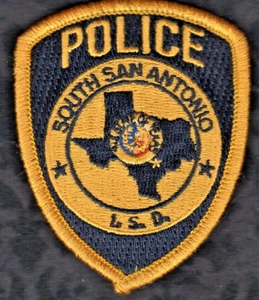 South San Antonio I.S.D. Parche CAP de la policía de Texas 2-1/4" x 2-3/4" - Imagen 1 de 2
