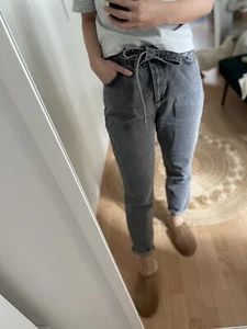 YAYA JEANS high waist grau s/m 38 mit Band Mom Jeans - Bild 1 von 11