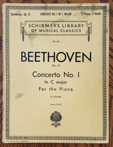 Schirmer's Library of Musical Classics - Beethoven Concerto No 1 - Sheet Music - Picture 1 of 4