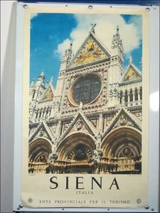 Tourismus Plakat Siena Toscana Vintage Travel Poster Italy 1957 - Bild 1 von 3