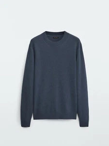 New New Massimo Dutti Merino Wool Cotton Sweater M 0951/430 sweatshirt shirt - Picture 1 of 8