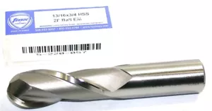 TMX 5-220-057 13/16" 2 Flöte 3/4" Schaft HSS Kugelschaftfräser - Bild 1 von 3