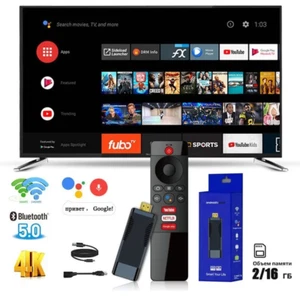S96 Smart TV Stick Android 10 Smart Android TV Box AllWinner H313 - Picture 1 of 5