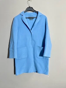 Weekend Max Mara Blue Wool Coat size 40 - Picture 1 of 10