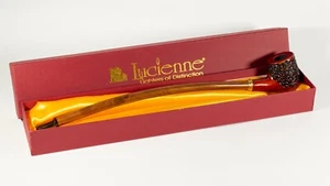 Lucienne 15" Long Churchwarden Wooden Tobacco Rustic Pipe with 9mm Filter  - Picture 1 of 7