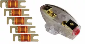 IMC Audio 150 Amp Mini ANL Fuseholder Fuse holder 4 6 8 Gauge Car Audio Gold - Picture 1 of 2