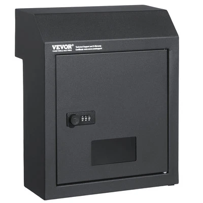 Caixa de correio VEVOR Through The Door Key Drop Box com trava combinada cinza escuro - Imagem 1 de 4
