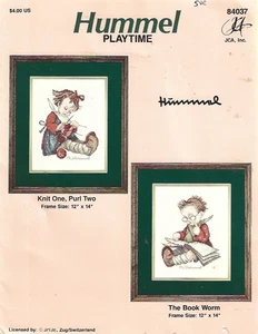 Hummel Playtime Knit One Purl Two and The Book Worm Cross Stitch Chart - Picture 1 of 1