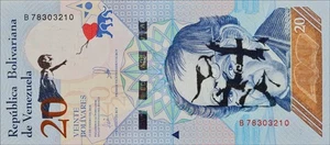 BANKSY * 20 bolívares * Billete real * Dismaland 2015 * Certificado * Sello - Imagen 1 de 10