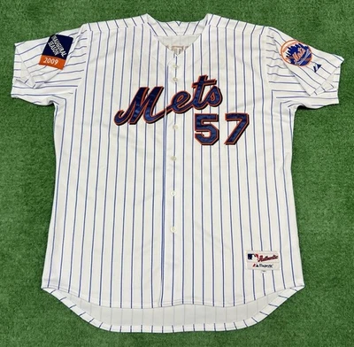 Camiseta New York Mets MLB Johan Santana Majestic tamanho 56 autêntica beisebol 2009 - Imagem 1 de 4