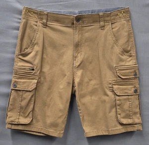Men's IRON CO. Cargo Shorts Size 34 (Caramel) - Picture 1 of 22